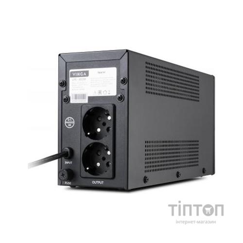 Пристрій безперебійного живлення Vinga LED 800VA metal case (VPE-800M)
