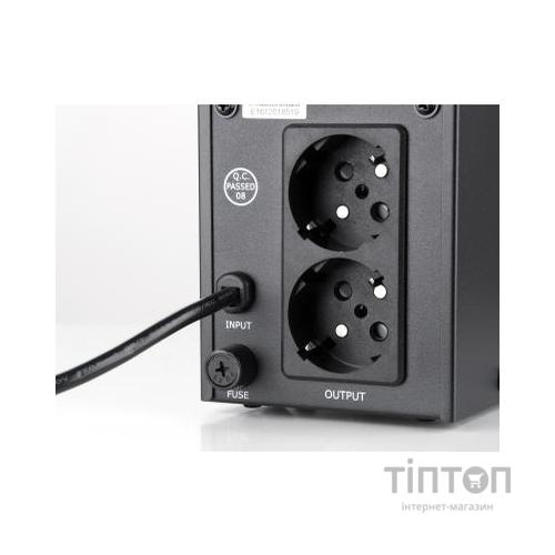 Пристрій безперебійного живлення Vinga LED 800VA metal case (VPE-800M)