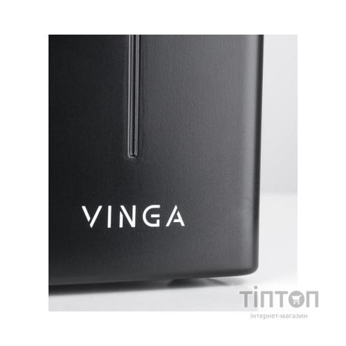 Пристрій безперебійного живлення Vinga LED 800VA metal case (VPE-800M)