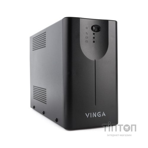 Пристрій безперебійного живлення Vinga LED 800VA metal case with USB (VPE-800MU)