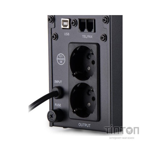 Пристрій безперебійного живлення Vinga LED 800VA metal case with USB (VPE-800MU)