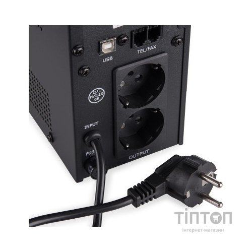 Пристрій безперебійного живлення Vinga LED 800VA metal case with USB (VPE-800MU)