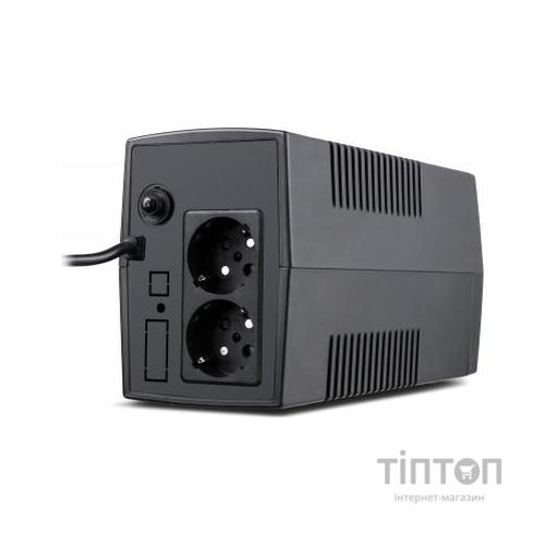 Пристрій безперебійного живлення Vinga LED 800VA plastic case (VPE-800P)