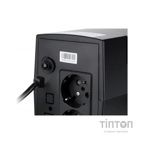 Пристрій безперебійного живлення Vinga LED 800VA plastic case (VPE-800P)