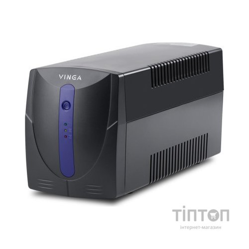 Пристрій безперебійного живлення Vinga LED 800VA plastic case with USB (VPE-800PU)