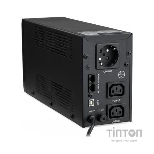 Пристрій безперебійного живлення Vinga LED 850VA metal case with USB (VPE-850PRMU)