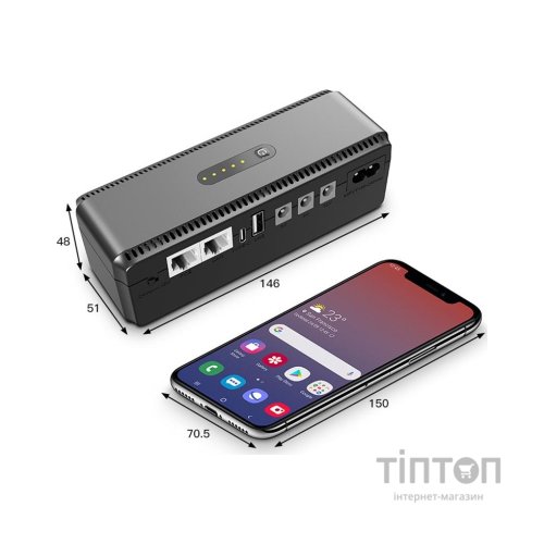 Пристрій безперебійного живлення Yepo Smart DC-UPS 10400mAh (6980228112485)