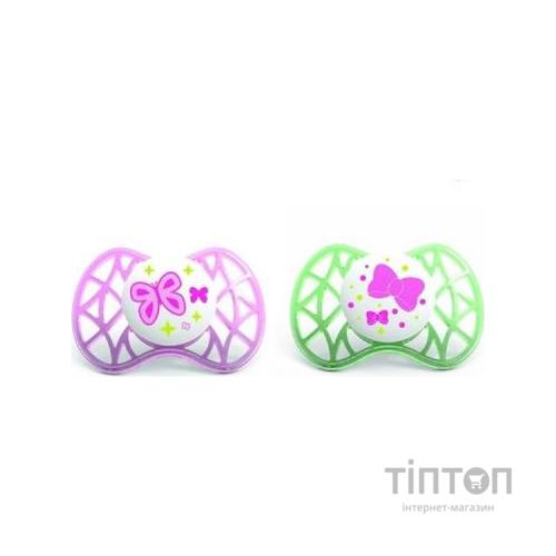 Пустушка Nuvita Air симметрическая 6м+ 2шт. для девочки (NV7081Pink)