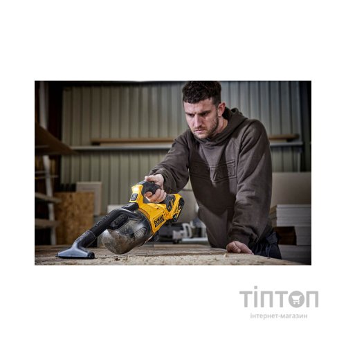 Пилосос будівельний DeWALT 18 B XR Li-lon, діаметр шланга 31,8 мм, 21,7 л/с, 1.5 кг (без АКБ та ЗУ) (DCV501LN)