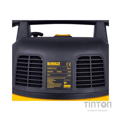 Пилосос будівельний DeWALT 750 Вт, шланг 2.1 м, 23л (DXV23PLPTA-QT)