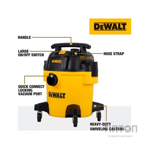 Пилосос будівельний DeWALT DXV20PC