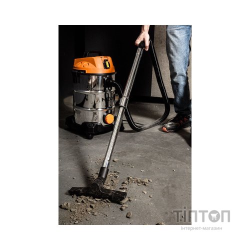 Пилосос будівельний Neo Tools 1400Вт, 18 кПа, 30л, HEPA, колеса, 5.92кг (04-738)