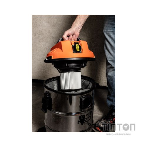 Пилосос будівельний Neo Tools 1400Вт, 18 кПа, 30л, HEPA, колеса, 5.92кг (04-738)
