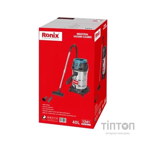 Пилосос будівельний Ronix 40л, 1400Вт (1241)