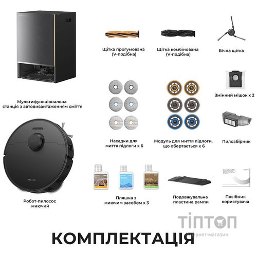 Пилосос Dreame Bot Matrix 10 Pro Black (RLM61HE-Bl)