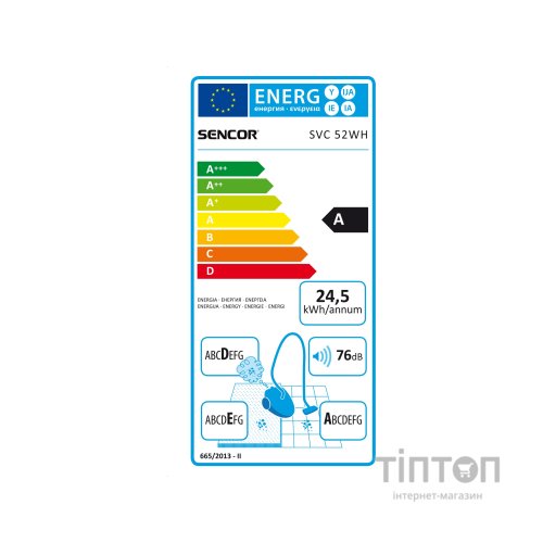 Пилосос Sencor SVC 52WH