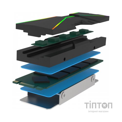 Радіатор охолодження Xilence M2SSD Cooler ARGB M2SSD.B.ARGB (XC401)