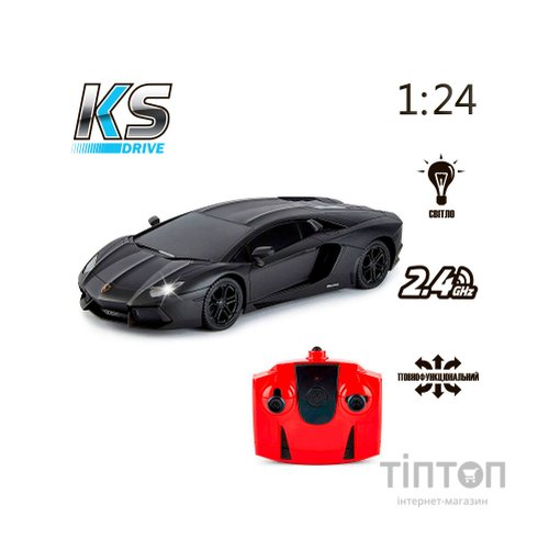 Радіокерована іграшка KS Drive Lamborghini Aventador LP 700-4 (1:24, 2.4Ghz, чорний) (124GLBB)