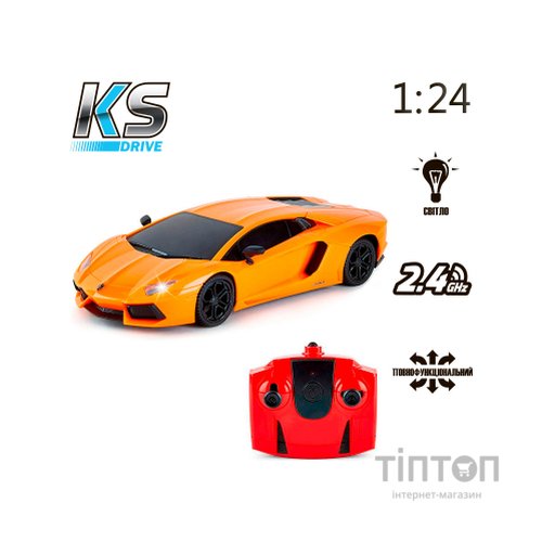 Радіокерована іграшка KS Drive Lamborghini Aventador LP 700-4 (1:24, 2.4Ghz, оранжевий) (124GLBO)