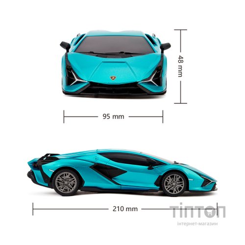 Радіокерована іграшка KS Drive Lamborghini Sian 1:24, 2.4Ghz синий (124GLSB)