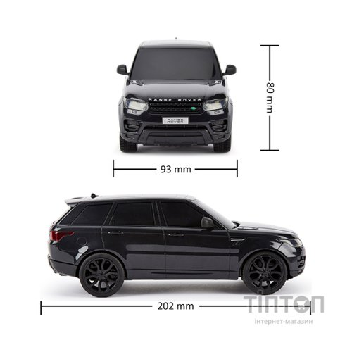 Радіокерована іграшка KS Drive Land Range Rover Sport 1:24, 2.4Ghz чорний (124GRRB)