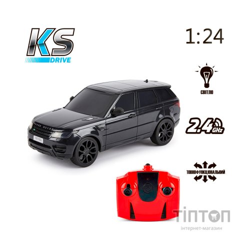 Радіокерована іграшка KS Drive Land Range Rover Sport 1:24, 2.4Ghz чорний (124GRRB)