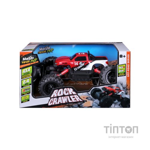 Радіокерована іграшка Maisto Rock Crawler 2.4 ГГц (аккум. 6.4v + 3хААА), червоний (82746 red)