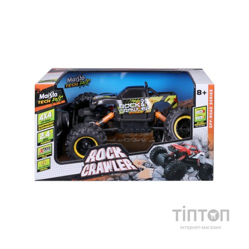 Радіокерована іграшка Maisto Rock Crawler 2.4 ГГц (аккум. 6.4v + 3хААА), чорний (82746 black)