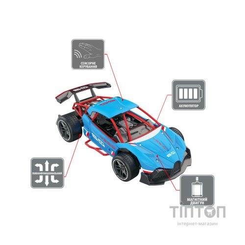 Радіокерована іграшка Sulong Toys Gesture sensing та з сенсорним керуванням – Dizzy (блакитний, 1:16) (SL-285RHB)