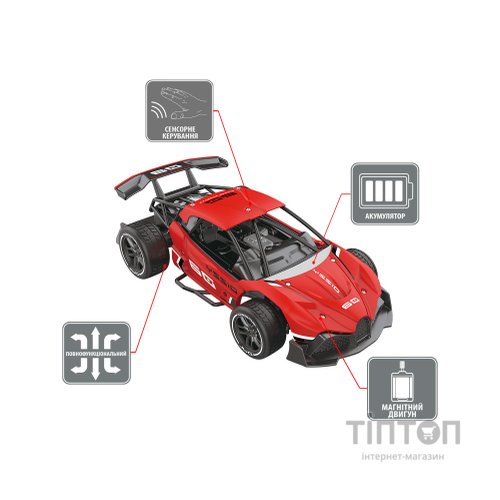 Радіокерована іграшка Sulong Toys Gesture sensing та з сенсорним керуванням – Dizzy (червоний, 1:16) (SL-285RHR)