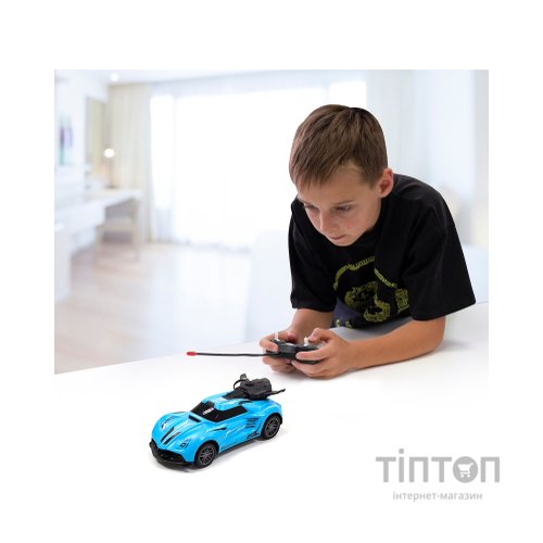 Радіокерована іграшка Sulong Toys Spray Car – Sport (блакитний, 1:24, світло, функція туман) (SL-354RHBL)