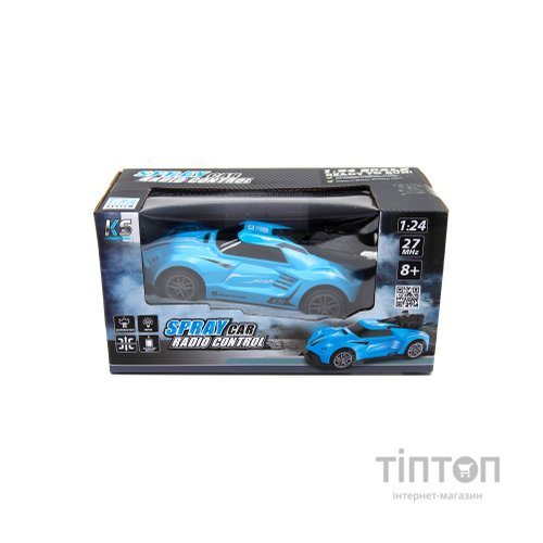 Радіокерована іграшка Sulong Toys Spray Car – Sport (блакитний, 1:24, світло, функція туман) (SL-354RHBL)