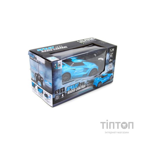 Радіокерована іграшка Sulong Toys Spray Car – Sport (блакитний, 1:24, світло, функція туман) (SL-354RHBL)