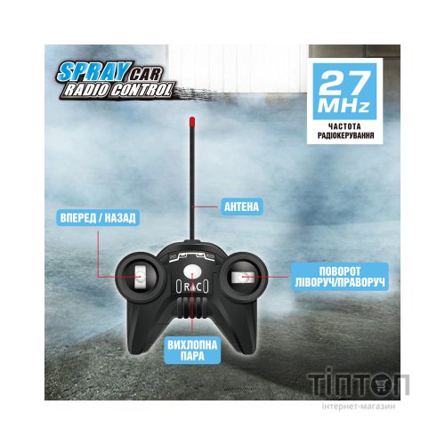 Радіокерована іграшка Sulong Toys Spray Car – Sport (рожевий, 1:24, світло, функція туман) (SL-354RHP)