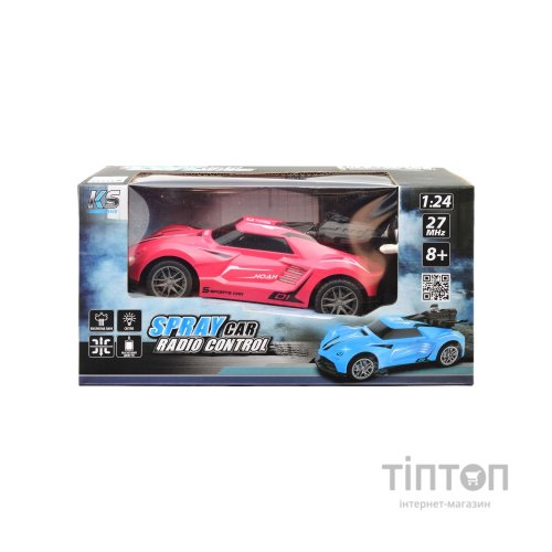 Радіокерована іграшка Sulong Toys Spray Car – Sport (рожевий, 1:24, світло, функція туман) (SL-354RHP)