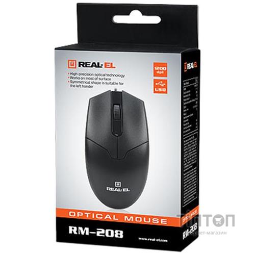 REAL-EL RM-208 Black USB UAH