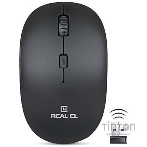 REAL-EL RM-301 Wireless Black USB UAH