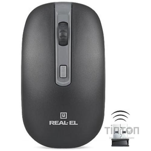 REAL-EL RM-303 Wireless Black/Grey USB UAH