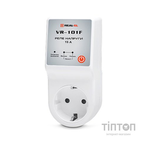 Реле напруги REAL-EL VR-101F, white (EL122300009)
