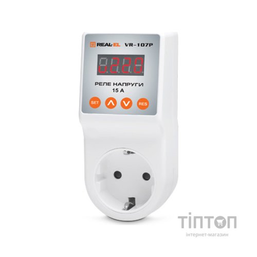 Реле напруги REAL-EL VR-107P, white (EL122300008)