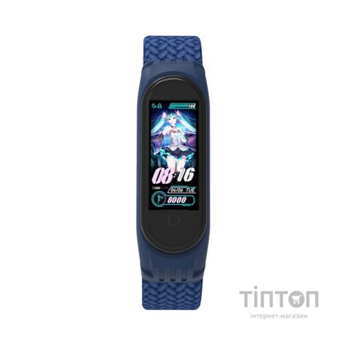 Ремінець до фітнес браслета Armorstandart Braided Solo Loop для Xiaomi Mi Band 4/5/6 Blue size M (ARM58764)