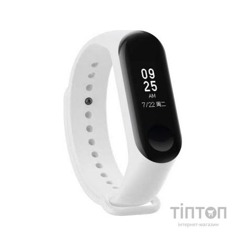 Ремінець до фітнес браслета BeCover Silicone для Xiaomi Mi Band 3/4 White (704650)