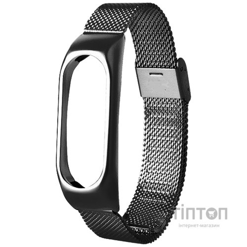 Ремінець Xiaomi Mi Band 2 Milanese LATCH (засувка) Black
