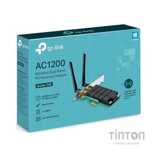 Ретранслятор TP-Link Archer T4E AC1200, PCI Express, Beamforming (ARCHER-T4E)