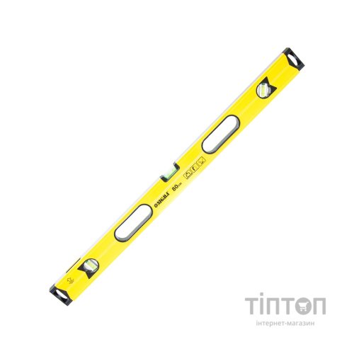 Рівень Sigma магнітний, 3 капсули + вічко 80см (3732081)