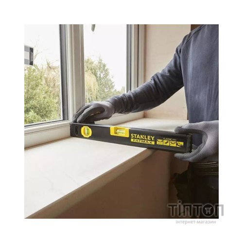 Рівень Stanley FatMax WATERFIT CLASSIC PRO, алюмінієвий каркас, L=400 мм, 2 капс. (FMHT42553-1)