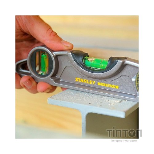Рівень Stanley FatMax XL TORPEDO, алюмінієвий, 250мм, 3 капсули, магнітний. (0-43-609)