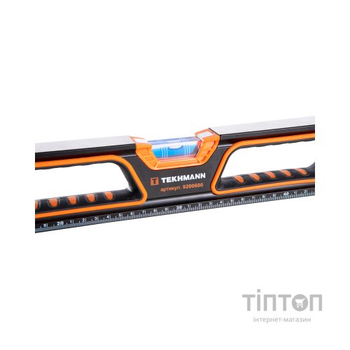 Рівень Tekhmann ударостійкий алюмінієвий магнітний 2 віконця 600мм (9200600)