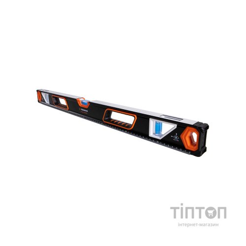 Рівень Tekhmann ударостійкий алюмінієвий магнітний 2 віконця 800мм (9200800)