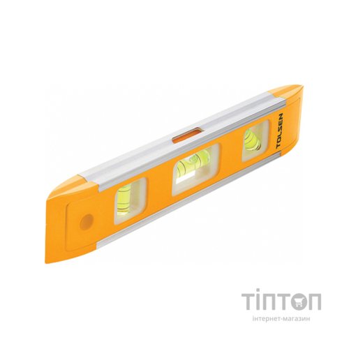 Рівень Tolsen міні 22.5см 3 капсули з магнітною стрічкою (35059)